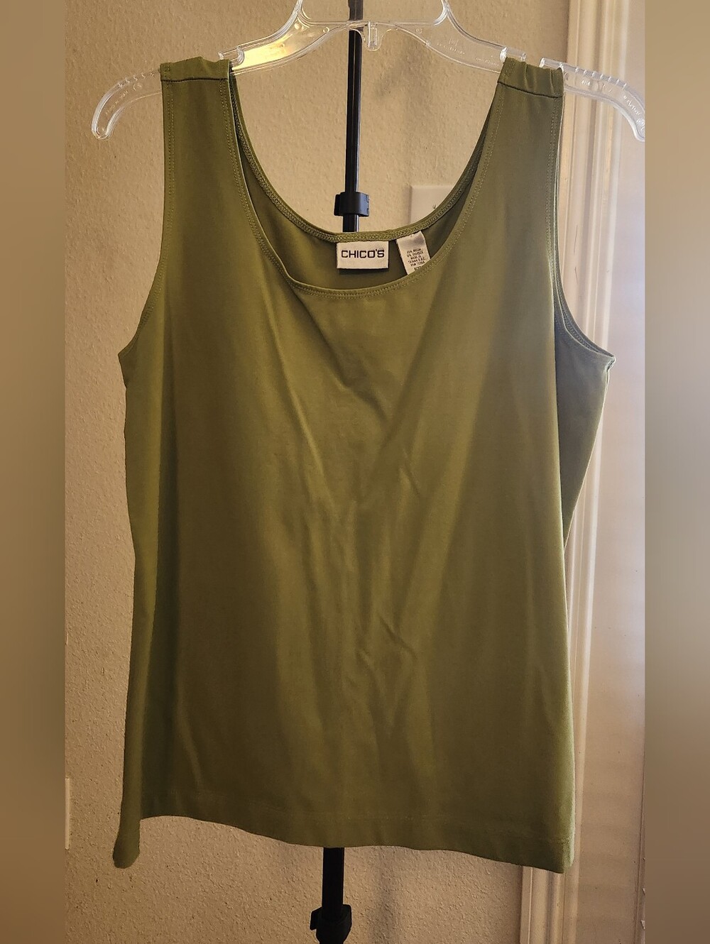 Chico's Olive Green Scoop Neck Tank
